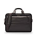 Solo New York Classic Leather Briefcase With 15.6" Laptop Pocket, Espresso 1 thumbnail image