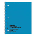 National® Brand Kolor-Kraft Cover Notebook, 8 7/8" x 11", 1 Subject, College Ruled, 50 Sheets, Blue