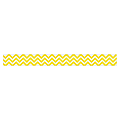 Creative Teaching Press Chevron Border - Chevron - 3" Height x 420" Width - Yellow, White - 1 Each