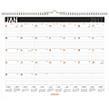 AT-A-GLANCE® Contemporary Wall Calendar, 14 7/8" x 11 7/8", Copper/Black, January to December 2017
