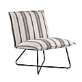 Linon Kipling Accent Chair, Tan Stripe/Black