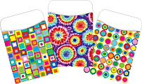 Barker Creek Peel & Stick Library Pockets, 3-1/2" x 5-1/8", Groovy, Set Of 90 Pockets 1 thumbnail image