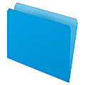 Pendaflex® Straight-Cut Color File Folders, Letter Size, Blue, Box Of 100