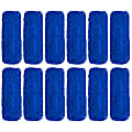 Gritt Commercial Microfiber Looped Dust Mop Pad Head, 24", Blue, Pack Of 12 Pad Heads 1 thumbnail image
