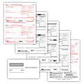 ComplyRight™ W-2 Tax Forms Set, 8-Part, 2-Up, Copies A, B, C, D, 8-1/2" x 11", Pack Of 100 Forms And Envelopes