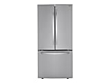 LG LRFCS2503S - Refrigerator/freezer - french door bottom freezer - width: 32.8 in - depth: 35.5 in - height: 69.7 in - 25.2 cu. ft - stainless steel