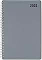 Office Depot® Brand Weekly/Monthly Appointment Book, 5" x 8", Silver, January To December 2022, OD710330