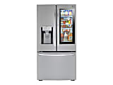 LG LRFVC2406S - Refrigerator/freezer - french door bottom freezer with water dispenser, ice dispenser - Wi-Fi - width: 35.7 in - depth: 30.7 in - height: 70.1 in - 23.5 cu. ft - stainless steel