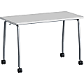 Lorell Training Table - Laminated Top - 300 lb Capacity - 29.50" Table Top Length x 23.63" Table Top Width x 1" Table Top Thickness - 47.25" HeightAssembly Required - Gray - Particleboard Top Material - 1 Each