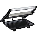Brentwood Select TS-651 Compact Non-Stick Panini Press & Sandwich Maker, Stainless Steel - 1 Sq. ft. Cooking Area - TS651 1 thumbnail image