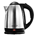 Brentwood 1.7L Stainless Steel Electric Cordless Tea Kettle, Silver