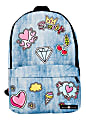 Space Junk Backpack With 15" Laptop Pocket, Denim Patches 1 thumbnail image