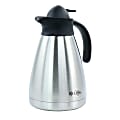 Mr. Coffee Olympia 1-Quart Insulated Stainless Steel Thermal Coffee Pot, Silver