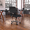 Flash Furniture Vinyl Mid-Back Executive Office Chair, Black 1 thumbnail image