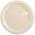 JAM PAPER Round Plastic Party Plates, Medium, 9 inch, Ivory, 20/Pack  1 thumbnail image