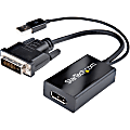 StarTech.com DVI to DisplayPort Adapter with USB Power - DVI-D to DP Video Adapter - DVI to DisplayPort Converter - DVI2DP2 1 thumbnail image
