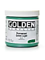 Golden Heavy Body Acrylic Paint, 16 Oz, Permanent Green Light