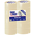Tape Logic® 2400 Masking Tape, 3" Core, 2" x 180', Natural, Pack Of 12