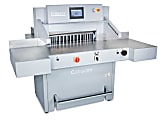 Formax Cut-True 31H Hydraulic Automatic Guillotine Paper Cutter With LED Laser Line, 28-3/4", Gray