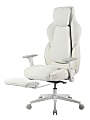 RS Gaming™ Saphira Ergonomic Fabric/Vegan Leather High-Back Gaming Chair With Footrest, Warm White, BIFMA Compliant 1 thumbnail image