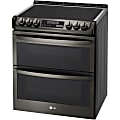 LG LTE4815BD Electric Range - 30"  - Black Stainless Steel 1 thumbnail image