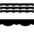Creative Teaching Press® EZ Borders, Core Décor Black Stylish Scallops, 48’ Per Pack, Set Of 3 Packs 1 thumbnail image
