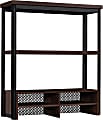 Sauder® Briarbrook Commercial Hutch, 36-7/9”H x 32-2/7”W x 11-1/2”D, Barrel Oak/Black 1 thumbnail image