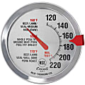 Escali Oven Safe Meat Thermometer - 120°F (48.9°C) to 220°F (104.4°C) - Easy to Read, Dishwasher Safe, Durable, Oven Safe, Grill Safe, Temperature Guide - For Meat, Cooking, Beef, Poultry, Pork, Ham, Food, Veal