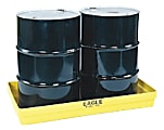 2-Drum Budget Basins, Yellow, 5,000 lb, 34 gal, 51 1/2 in x 26 1/4 in
