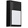 Luminance LED Exterior Wall Mount Fixture, 9 Watts, 4000K/Cool White, 850 Lumen, Black/Frosted Lens 1 thumbnail image