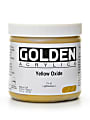 Golden Heavy Body Acrylic Paint, 16 Oz, Yellow Oxide