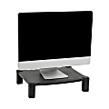Mind Reader Anchor Collection Adjustable Monitor Stand, 4"H x 13-1/4"W x 17-1/4"L , Black