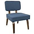 LumiSource Nunzio Chair, Navy Blue/Walnut