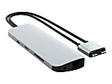 HyperDrive VIPER 10-in-2 USB-C Hub, 5/8"H x 1-15/16"W x 5-11/16"D, Silver, HD392-SILVER