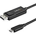 StarTech.com 6ft (2m) USB C to DisplayPort 1.2 Cable 4K 60Hz - Reversible DP to USB-C / USB-C to DP Video Adapter Monitor Cable HBR2/HDR 1 thumbnail image