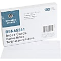Business Source Ruled Index Cards - 6" Width x 4" Length - 100 / Pack 1 thumbnail image