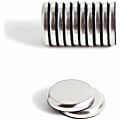 U Brands® High Energy Brushed Metal Magnets - 1.3" Diameter - Round - Durable - 1 / Pack - Brushed Metal 1 thumbnail image