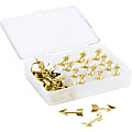 U Brands® Metal Arrow Push Pins, Gold, 36-Count (3083U06-24) - 0.38" Shank - 0.88" Head - 36 / Pack - Gold - Steel, Metal, Plastic
