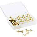 U Brands® Metal Arrow Push Pins, Gold, 36-Count (3083U06-24) - 0.38" Shank - 0.88" Head - 36 / Pack - Gold - Steel, Metal, Plastic 1 thumbnail image