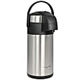 MegaChef 3 Quart Stainless Steel Vacuum Body Air Pot with Pump Cap 1 thumbnail image