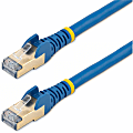 StarTech.com 12' Cat6a Ethernet Cable, Shielded Patch, Blue 1 thumbnail image