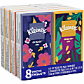 Kleenex® Go Packs Facial Tissues, 3 Ply, White,&nbsp;8 Pouches Per Pack