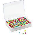 U Brands Map Push Pins, Assorted Colors, 300-Count (3086U06-24) - 0.50" Shank - 0.19" Head - 300 / Pack - Assorted - Steel, Plastic, Plastic 1 thumbnail image