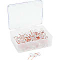 U Brands® Sphere Push Pins, Clear with Rose Gold Prong, 100-Count (3089U06-24) - 0.44" Shank - 0.38" Head - Rose Gold, Clear - Steel, Plastic, Plastic 1 thumbnail image