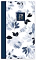 2024 Office Depot® Brand Monthly Planner, 3-1/2" x 6”, Blue Floral, January To December 2024 