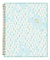 Blue Sky™ Snow & Graham Doodle Academic Weekly/Monthly Planner, 8-1/2" x 11", Bunches Light Blue, July 2019 to June 2020