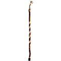 Brazos Walking Sticks™ Twisted Sweet Gum Walking Cane With Brass Handle, 37", Natural
