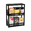 Mind Reader Network Collection 2-Tier Tea Box Organizer, 14-1/4”H x 4-3/4”W x 11-1/4”L, Black