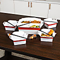 Mind Reader Bon Appetit Collection 5-Piece Chinese Take Out Serving Set, White