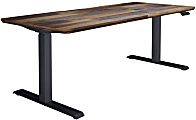 VARI 72"W Adjustable Electric Standing Desk, Reclaimed Wood